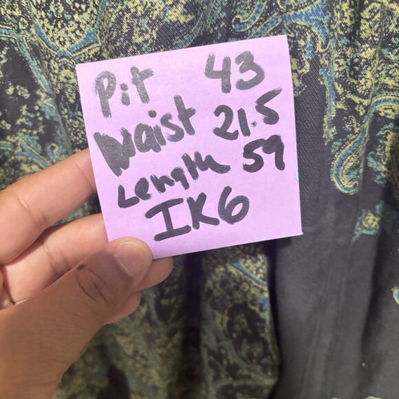 Free People Anthropology Blue Blooming Fields Jumpsuit Romper V-Neck Large Boho‎ - Picture 8 of 8